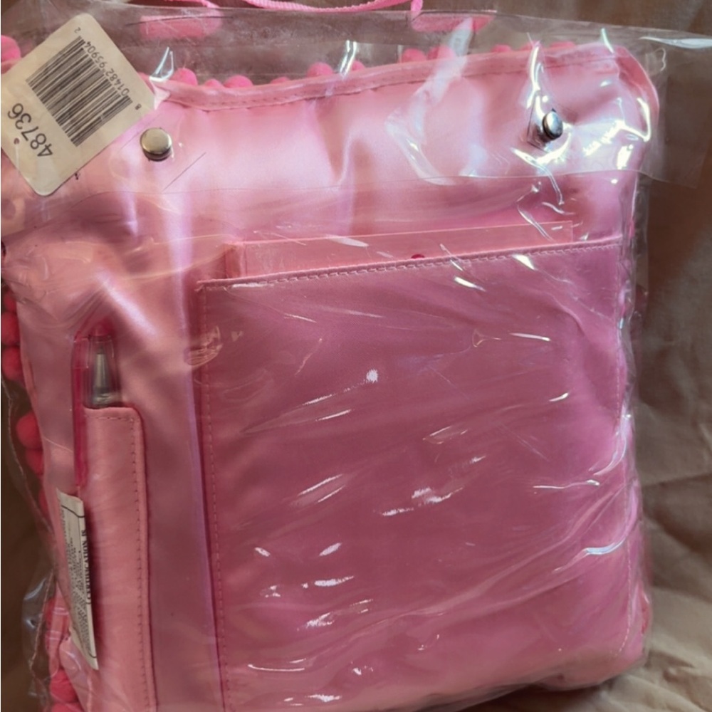 Pink Decorative Fashion-Themed Throw Pillow - Picture 2 of 2